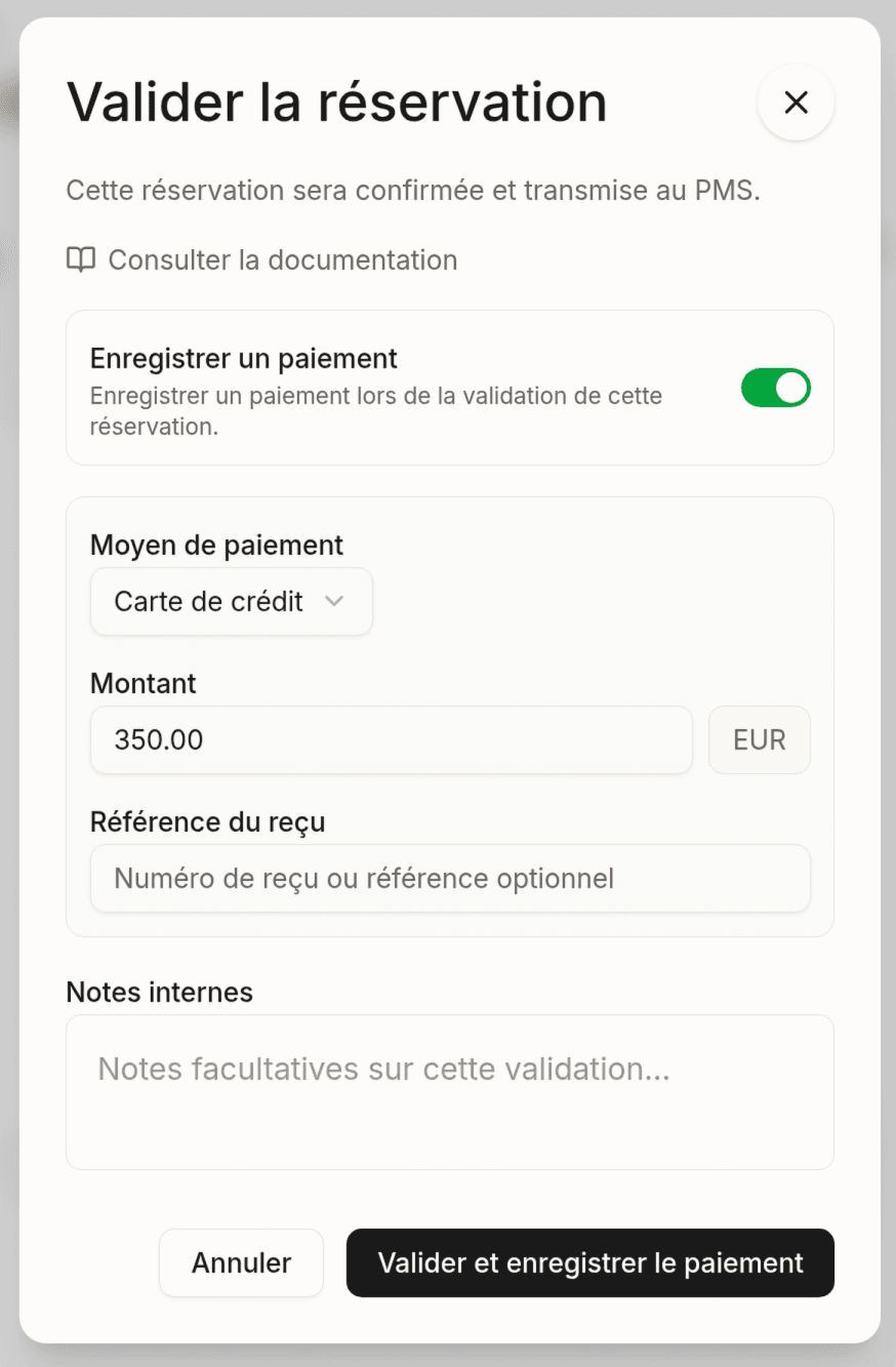 Confirmation dialog