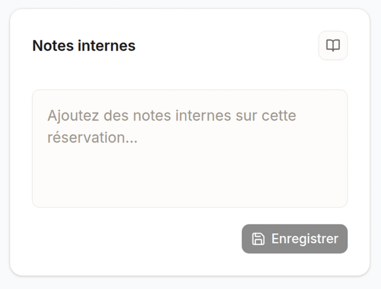 Internal notes