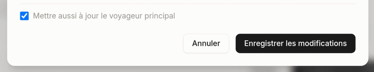 Checkbox "Also update the lead guest"