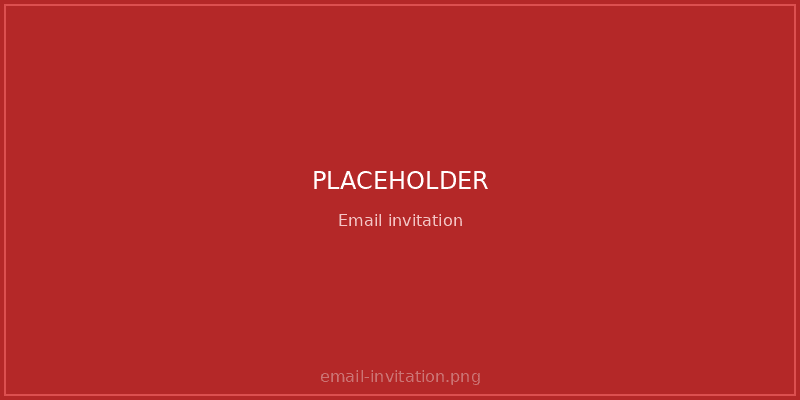 Invitation email